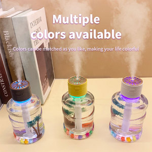 Thiết kế mới 500ml nhà đầy màu sắc ánh sáng ban đêm cá nhân Máy tính để bàn mini mát sương tạo độ ẩm cho phòng ngủ trẻ em - Product Image 4