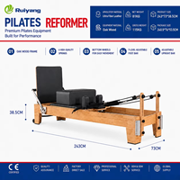 Professionelle Tragbare Verstellbare Langlebige Eichenholz Pilates Reformer Tower Maschine für Heimfitness-Studio und Fitnesstraining