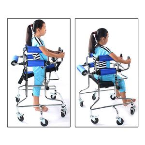 JINGRAN Crystal Companion Cerebral Palsy Children <strong>Wheeled</strong> <strong>Walker</strong> CE Certified 100kg Capacity Middle-aged Elderly Stroke - Product Image 3