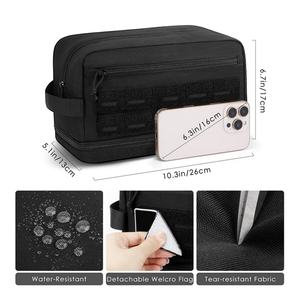 Tactical <b>Toiletry</b> <b>Bag</b> for <b>Men</b> Travel Hygiene <b>Bag</b> with Double Layer Hanging - Product Image 2