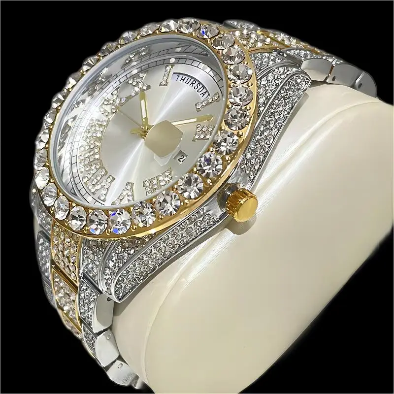 CIVO Orologio Uomo Pelle Analogico: Orologio da Polso Oro Rosa Impermeabile Quarzo - Regali Uomo