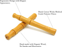 Diffuseur personnel en bois portable, inhalateur d'aromathérapie pour huile essentielle, bâton inhalateur nasal