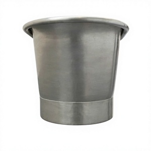อ่างอาบน้ำสแตนเลสสตีลแบบตั้งพื้น ดีไซน์ลายตอกแบบแฮนด์เมด ยี่ห้อ Matt Silver Finishing ราคาถูกในอินเดีย - Product Image 2