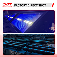 Projecteur Stroboscopique Carré LED RGB Blanc Haute Luminosité 400W IP67 avec Contrôle DMX512 et Construction en Alliage d'Aluminium pour Éclairage Scénique