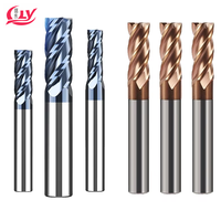 BWIN Solid Carbide Tipped Router Bits CNC Cutter Tool for Metal Milling Square Face End Mill with HRC 45/55/60/70