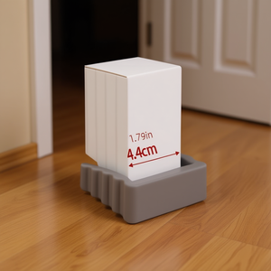 Butée de porte créative anti-vent 4,4 cm en caoutchouc, support de sol anti-collision pour usage intérieur - Product Image 2