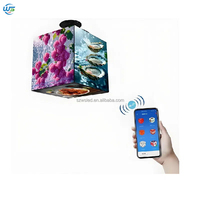 Pantalla LED Giratoria de 6 Caras en Forma de Cubo Mágico P2.5 para Interiores, 360° °   Pantalla LED Cúbica Visible para Promoción en Centros Comerciales