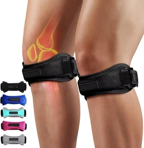 Sangle de soutien de genou rotule pour pulls basket-ball course randonnée volley-ball Tennis Squats genou respirant soutien de <span class=keywords><strong>genouillère</strong></span> - Product Image 1