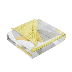 Manta de alta calidad para terapia de <span class=keywords><strong>autismo</strong></span>, con cubierta extraíble, peso de 12lbs, Minky Dot - Product Image 2