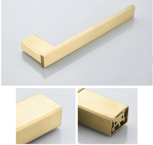 <span class=keywords><strong>Set</strong></span> Moderno di Accessori per <span class=keywords><strong>Bagno</strong></span> Singolo, <span class=keywords><strong>Porta</strong></span> <span class=keywords><strong>Asciugamani</strong></span> a Parete in Acciaio Inox Oro Spazzolato per Casa - Product Image 3