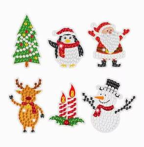 Autocollant de peinture diamant 5D DIY de Noël le plus vendu, motif dessin animé, loisir créatif amusant et facile pour les enfants - Product Image 4