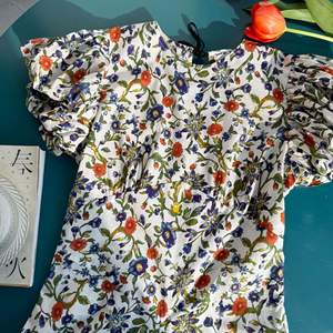 Vestido Midi para Mujer, Transpirable, Romántico, Elegante, con Mangas Abullonadas, Cuello Redondo, Silueta Francesa en A, Control de Abdomen, Corte Regular, No Tejido - Product Image 5