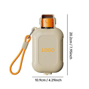 Bouteille d'eau et récipient pour nourriture pour chien 2 en 1, grande capacité, écologique, distributeur de nourriture portable pour animaux de compagnie pour les voyages en plein air - Product Image 1