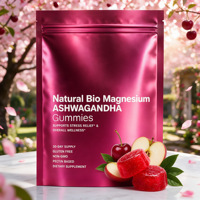 Gummies naturelles bio à l'ashwagandha pour adultes – Gestion du stress, stabilité émotionnelle – Formule végétalienne – Vente en gros, personnalisation OEM disponible