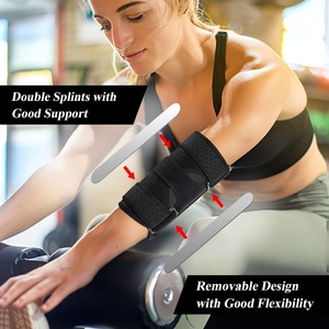 Toptan Ayarlanabilir Stabilizatör Çift Destekli Golfçü Dirseği Rahatlatıcı Cırtcırtlı Spor Destekli Dirsek Bandajı - Product Image 3