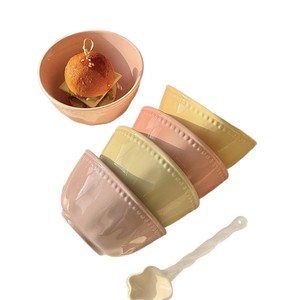 Ensemble de bols à riz en céramique empilables, couleur unie, compatibles micro-ondes, pour usage domestique - Product Image 5