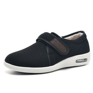 รองเท้าดูแลเท้าสำหรับผู้ชาย ทำจากตาข่ายรองรับแรงกระแทกและหนังแท้ พร้อมส่วนรองรับอุ้งเท้าและระบบลดแรงกระแทก เหมาะสำหรับใส่เดินในฤดูใบไม้ผลิ - Product Image 1