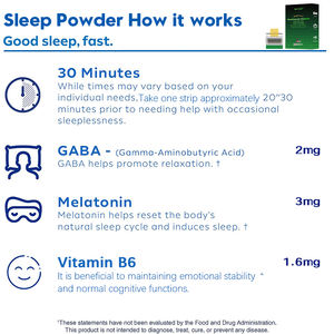 Tira de disolución oral para dormir de buena calidad, tiras orales para dormir mejor, suplementos para mejorar la digestión, tira para dormir - Product Image 2