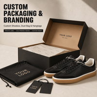 Sneakers plateforme chunky personnalisées avec logo pour hommes/femmes, dessus en cuir véritable, semelle intermédiaire en EVA, maille respirante, fermeture à lacets