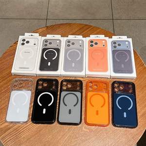 Funda Rígida Transparente de Lujo para iPhone 17 16 15 Pro Max 14 Air, Magnética, Ultra Delgada, Transparente, Antigolpes - Product Image 3