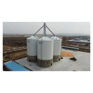 Granjas almacenamiento de granos silo usado arroz cáscara sésamo silo de fondo plano