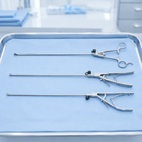 Instrument de suture à mâchoires courbées de 5 mm, autoclavable, de qualité supérieure, pour opérations cliniques de laparoscopie en milieu hospitalier général