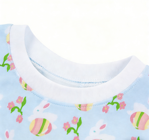 Ensemble de pyjamas bleus pour enfants garçons, nouvelle collection de Pâques, vêtements de nuit personnalisés pour enfants - Product Image 4