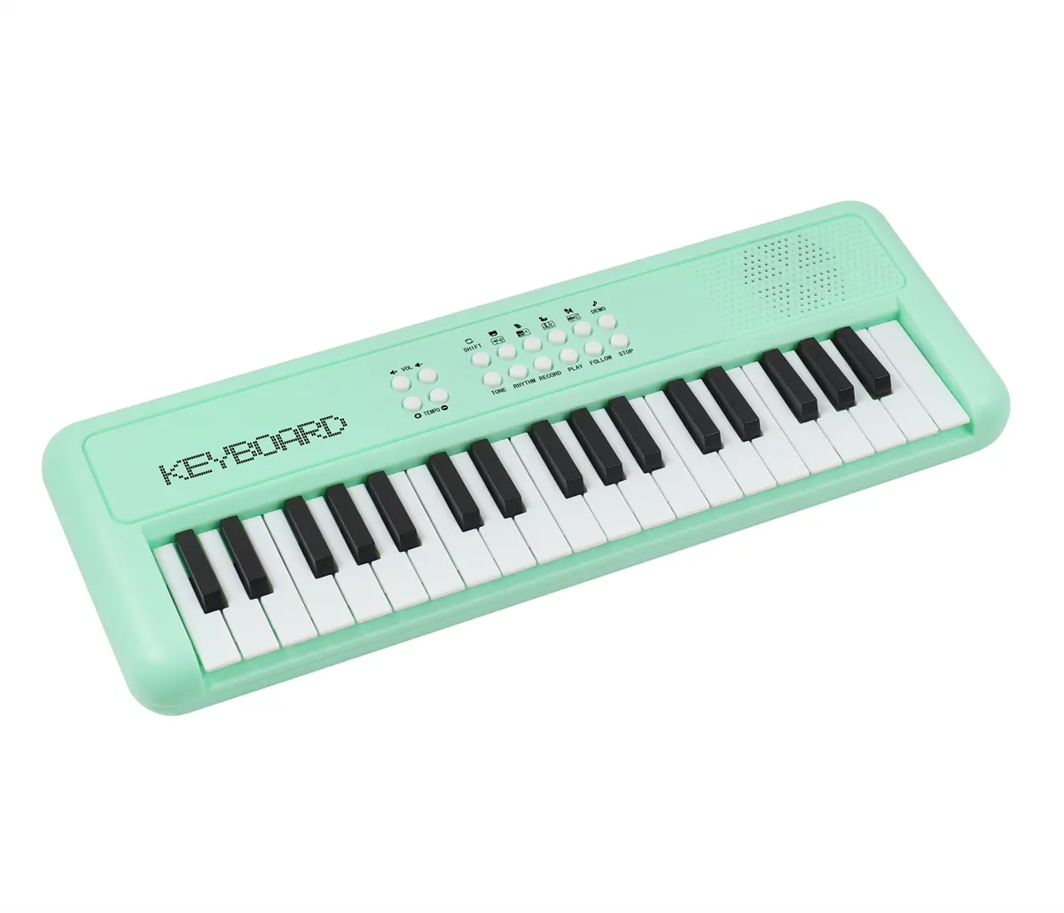 Детская игрушка, музыкальное пианино, подарок, 37 клавиш, высококачественный электронный орган, обучающая музыкальная игрушка, рояль, клавиатура в зеленом цвете для детей