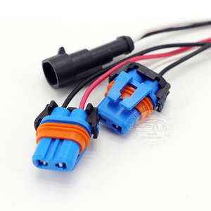 Kit de ensamblaje de arnés personalizado 2*9005 conectores de 2 pines y carcasa 9006 conectar al arnés de cableado de carcasa de 4 pines - Product Image 2
