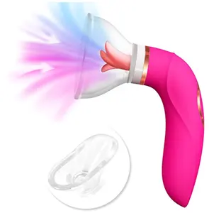 AIZHILIAN 2023 최신 장미 강한 힘 USB 충전식 실리콘 부드러운 핥는 음핵 마사지 여자 혀 진동기