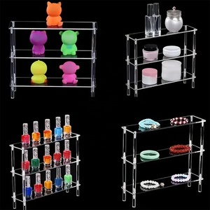 Giá đỡ trưng bày acrylic trong suốt tinh tế, đồ trang trí nhà cửa cao cấp cho bàn trang điểm phòng tắm, giá để mỹ phẩm - Product Image 5