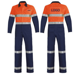 Venta al por mayor barato al aire libre Industrial de alta visibilidad uniformes de trabajo Hi Vis reflectante <span class=keywords><strong>ropa</strong></span> de trabajo monos <span class=keywords><strong>ropa</strong></span> de trabajo Mono - Product Image 1