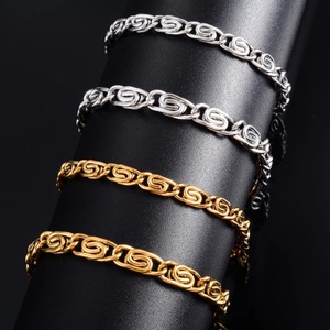 Bracelet torsadé unique en acier inoxydable pour femmes et hommes, chaîne de cheville/main avec rallonge, accessoires de bijoux d'été - Product Image 1