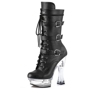 Pole Dance Women Ankle <b>Shoes</b> 14CM 15CM 17CM 18CM 20CM Platform Stripper Heels Boots - Product Image 2