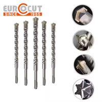 Foret de Perforation à Percussion Rotatif EUROCUT d'Usine de Haute Qualité SDS Plus ou SDS Max pour Béton