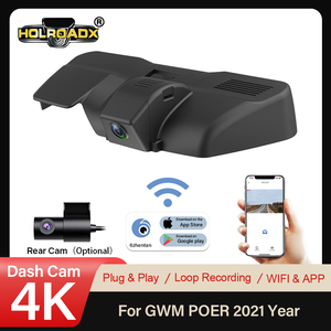 HOLROADX Enregistreur vidéo 4K Plug&Play pour GWM Poer <span class=keywords><strong>2021</strong></span>, vision nocturne, enregistrement en boucle, contrôle par application Wifi, capteur G - Product Image 6