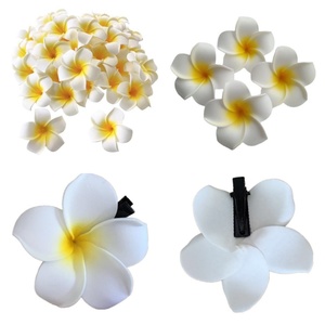 Têtes de fleurs artificielles en mousse de frangipanier hawaïen en gros, décorations économiques pour robes, maisons, fêtes et mariages, têtes de fleurs artificielles DKB - Product Image 5
