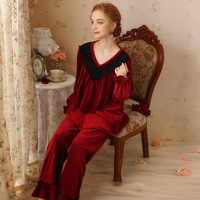 Pyjama Doux en Corail Style Princesse Arabe Marocain Quatre Saisons pour Filles, en Polyester/Spandex, Couleurs et Tailles Personnalisables