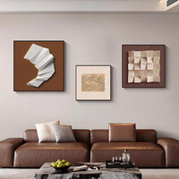 Decoración de Habitaciones en 3D, Tríptico Moderno y Elegante, Superficie Impermeable, Impresión Translúcida de Alta Definición, Pintura de Porcelana de Cristal