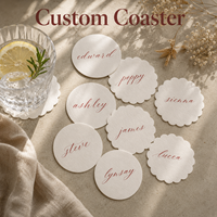 Sous-verres en papier personnalisés Sous-verres imprimés avec logo personnalisé pour restaurants, cafés, bars, hôtels, mariages et événements