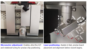 Nuova Macchina Automatica per Rilavorazione BGA con Visione HD e Allineamento, Riscaldamento Indipendente Superiore, Centrale e Inferiore per PCB IC di Telefoni Cellulari e Componenti Solari in Metallo - Product Image 6