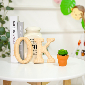 Bảng Chữ Cái Bằng Gỗ Thông Trang Trí Nhà Cửa Chữ Cái Bằng Gỗ Tùy Chỉnh Chữ Cái Chữ Khắc Thủ Công Bằng Gỗ - Product Image 6