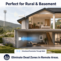 Amplificateur de signal double bande B8 B7 900/2600 MHz, répéteur 2G 4G LTE GSM, application Tuya, ALC AGC, écran LCD, antenne Yagi pour sous-sol rural