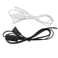 Câble d'alimentation pour lampe de bureau avec interrupteur 303, câble de 1 mètre à âme en cuivre, fiche plate, câble à deux conducteurs, dimmable