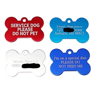 Plaques d'identification personnalisées en aluminium gravé <span class=keywords><strong>pour</strong></span> animaux de compagnie, options de couleur OEM, impression UV, <span class=keywords><strong>pour</strong></span> chiens et chats - Product Image 4