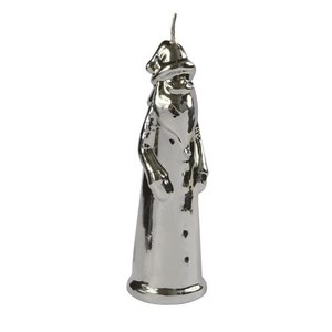 Vela Aromática de Parafina con Forma de Santa Claus, Plateada y Brillante, Hecha a Mano, para Decoración del Hogar, para Uso Festivo - Product Image 1