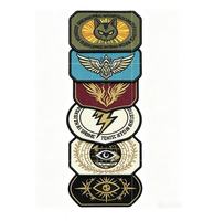 Écussons brodés personnalisés thermocollants ou à coudre, badges tactiques avec logo pour uniforme, veste, chapeau, sac à dos