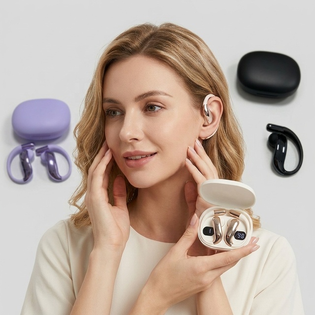Sports Wireless Earbuds Q20 Open Earphones AI Real-time Translation 144+ Languages Accents  for 6.1 IPX5