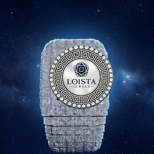 Montre de luxe en acier inoxydable, ronde, analogique, à quartz, incrustée de diamants, bracelet tendance pour femme, verre 20 mm pour Loista Jewels - Product Image 2