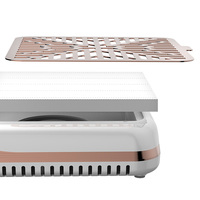 Extracteur de poussière d'ongles personnalisé avec logo, démarrage à une touche, écran tactile, déflecteur magnétique en métal, batterie 6-7h pour distributeur